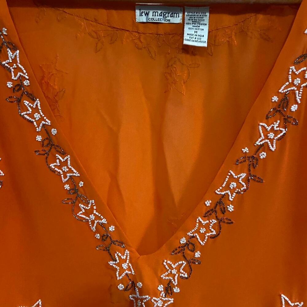 Vintage boho orange and white - Picture 6 of 7